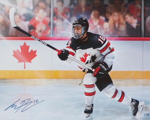 Connor Bedard Signed Team Canada World Jr 36x44 Jersey Frame –  CollectibleXchange